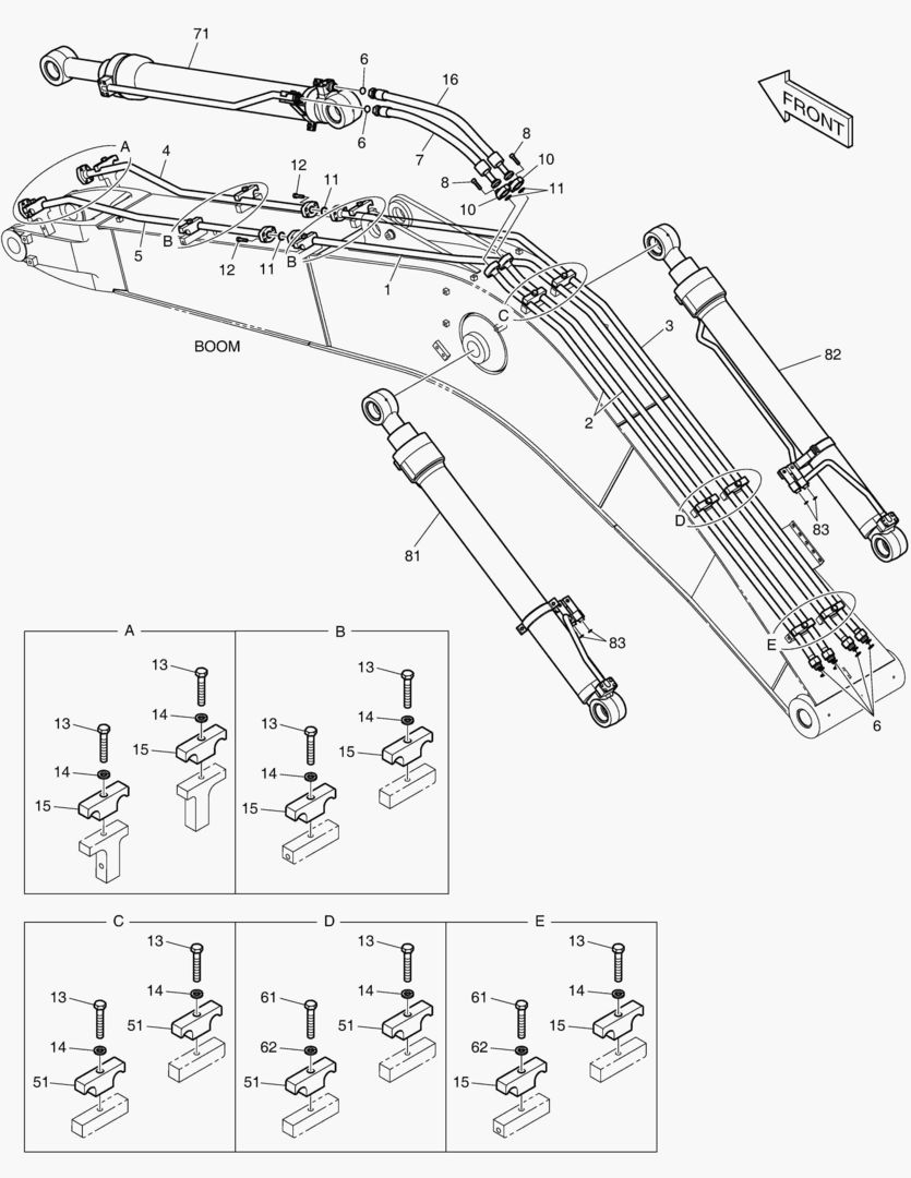 ГИДРОСИСТЕМА СТРЕЛЫ - СТРЕЛА 4.6 м