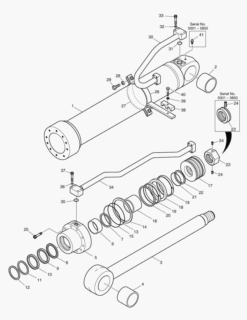 Спецтехника 4310 BOOM CYLINDER - L.H [5001~5867] - главное фото