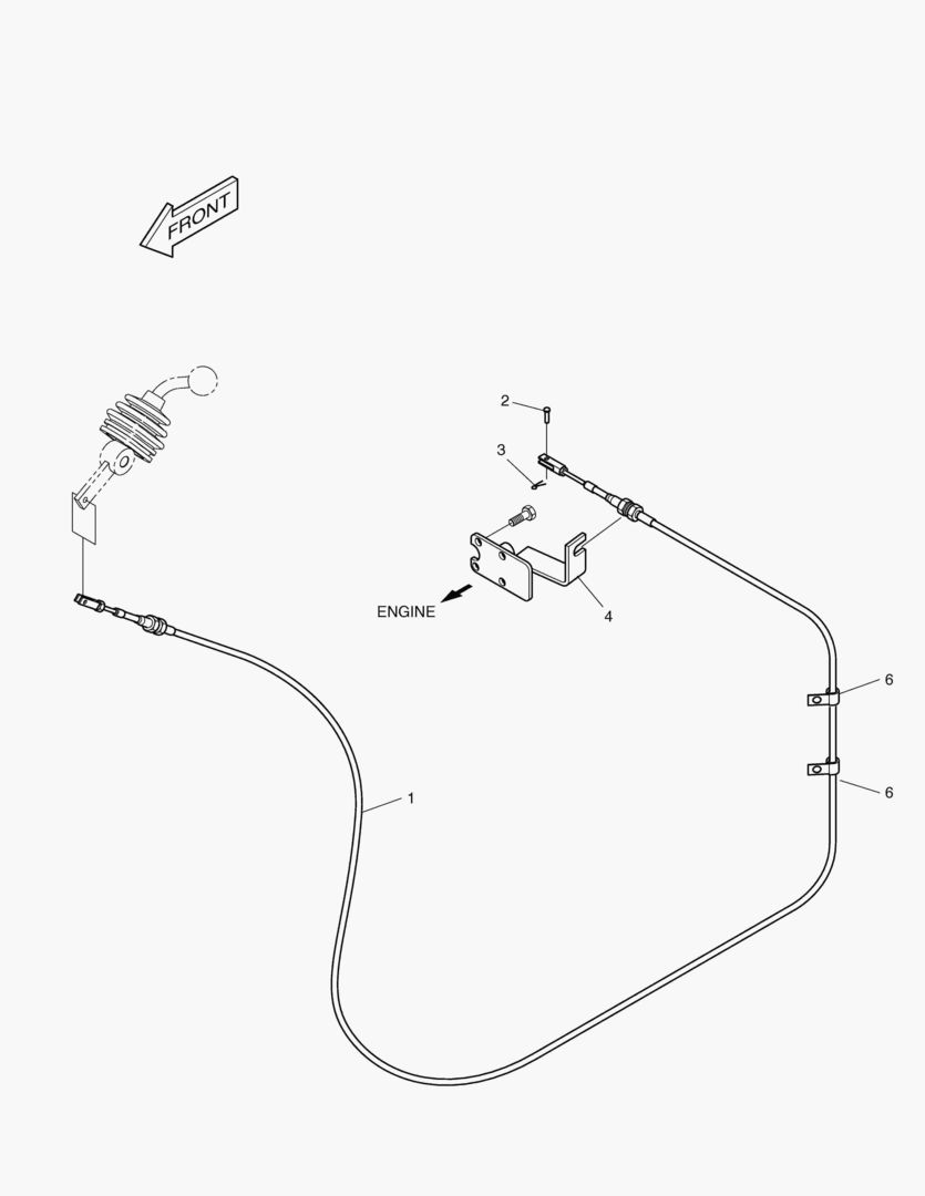 РЫЧАГ УПРАВЛЕНИЯ ДВИГАТЕЛЕМ