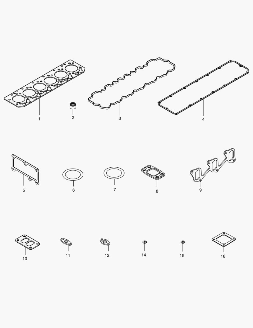 041 OVERHAUL GASKET KIT - TOP