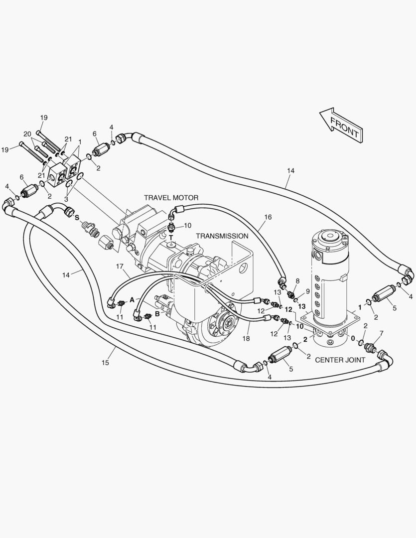 СИСТЕМА ТРУБОПРОВОДА КАРДАННОГО ВАЛА