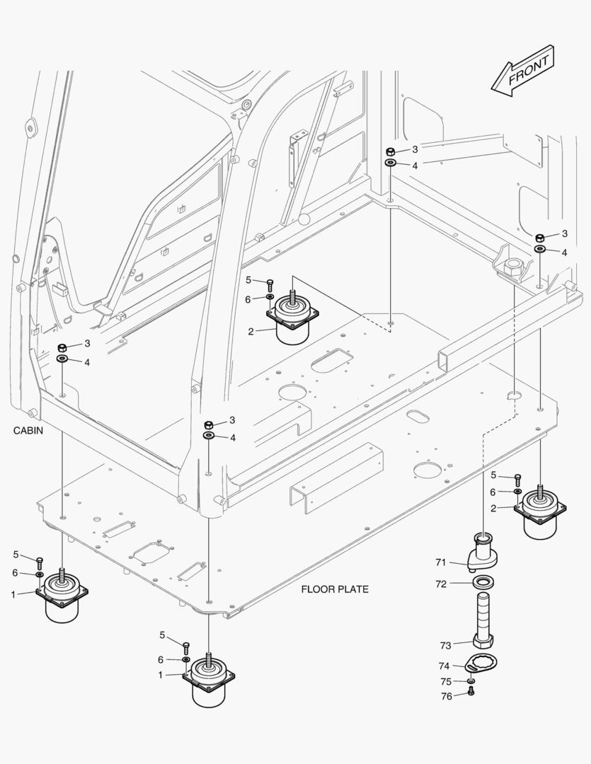 УСТАНОВКА КАБИНЫ