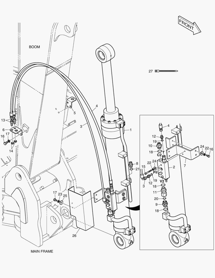 Спецтехника 6250 BOOM PIPING - LOCK VALVE [1001~1812] - главное фото