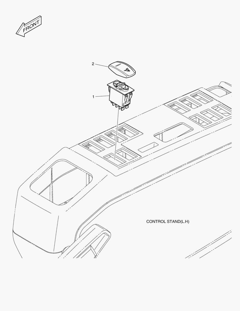ВКЛЮЧАТЕЛЬ - ПЕРЕДНИЙ БУЛЬДОЗЕР