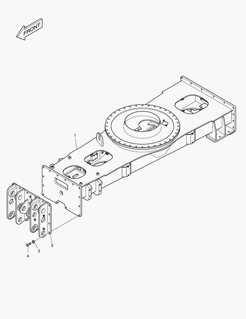7000 CHASSIS FRAME - DOZER & OUTRIGGER