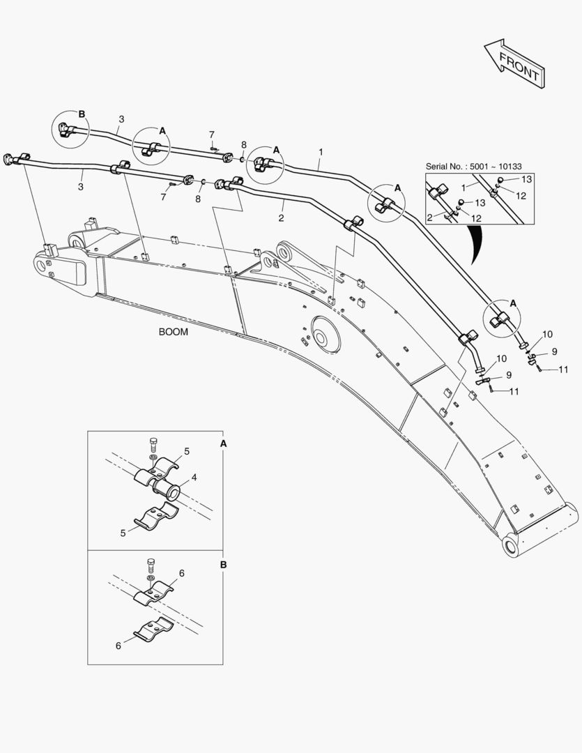 6190 BOOM PIPING - ONE & TWO WAY