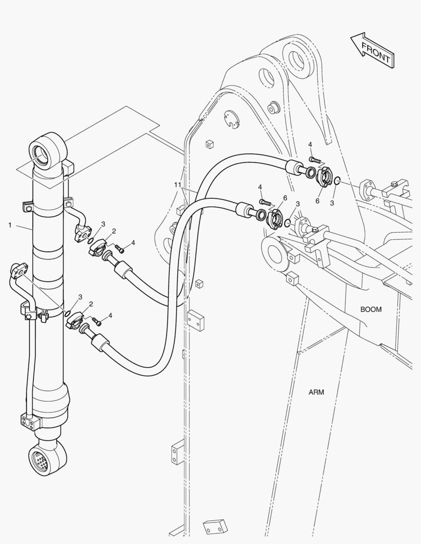 ГИДРОСИСТЕМА РУКОЯТИ - РУКОЯТЬ 2.5 м