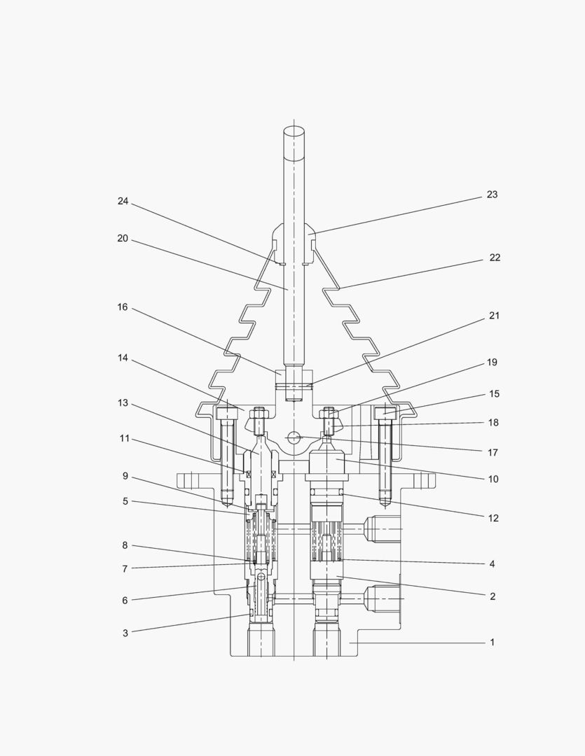 КЛАПАН С ДИСТАНЦИОННЫМ УПРАВЛЕНИЕМ-БУЛЬДОЗЕР