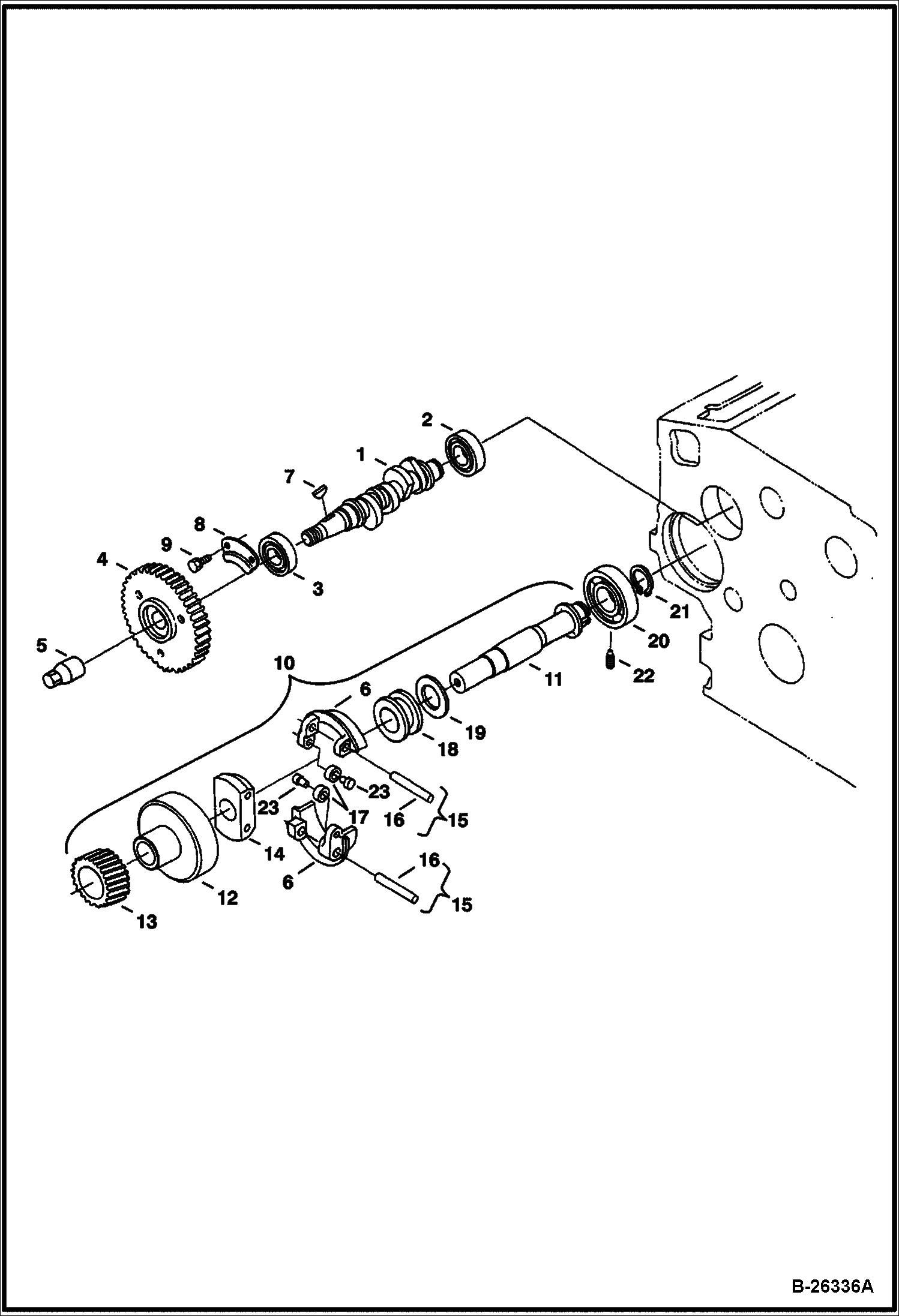 ТОПЛИВНЫЙ РАСПРЕДЕЛИТЕЛЬНЫЙ ВАЛ И ВАЛ РЕГУЛЯТОРА ОБОРОТОВ KUBOTA - V1505-E3B - ВРЕМЕННЫЙ TIER IV REPLACEMENT
