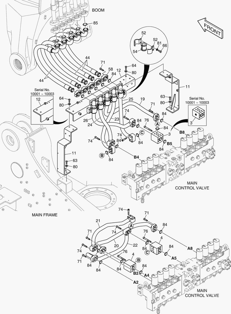1290 MAIN PIPING(3) - ARM & BUCKET