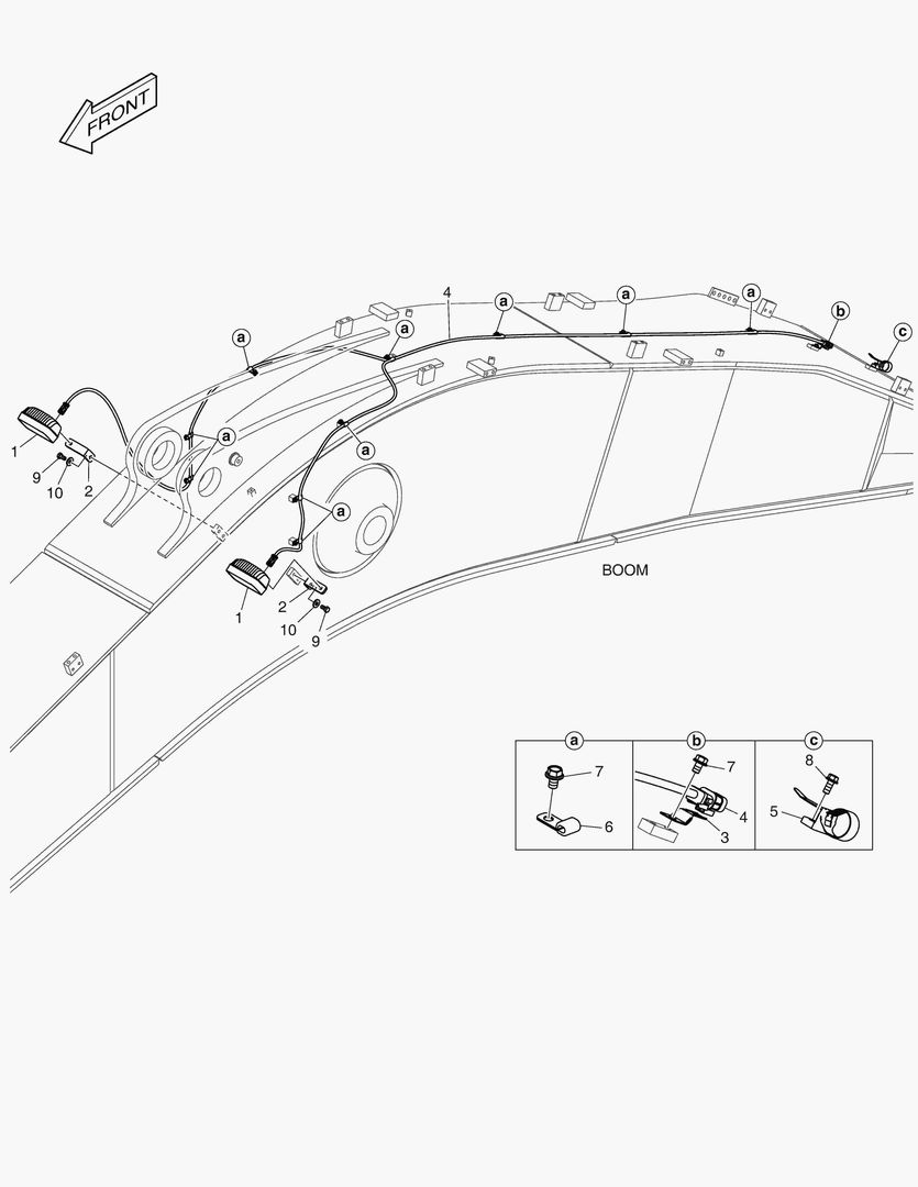 Схема 7460 ELECTRIC PARTS - WORKING LAMP(LED)