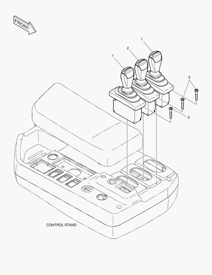 РЫЧАГ - 3 КАТУШКИ(ЭЛЕКТРИЧЕСКИЙ РЕГУЛИРУЮЩИЙ КЛАПАН)