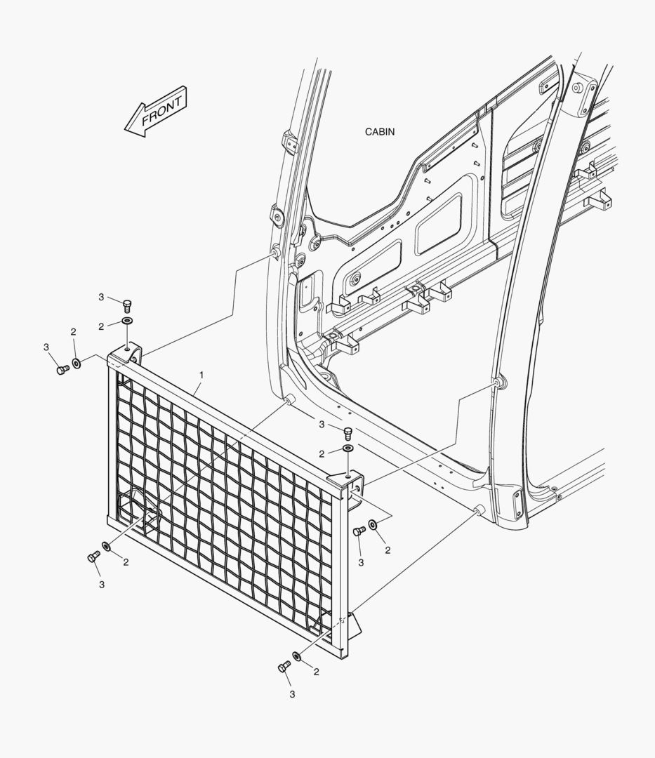 НИЖНЕЕ ОГРАЖДЕНИЕ КАБИНЫ