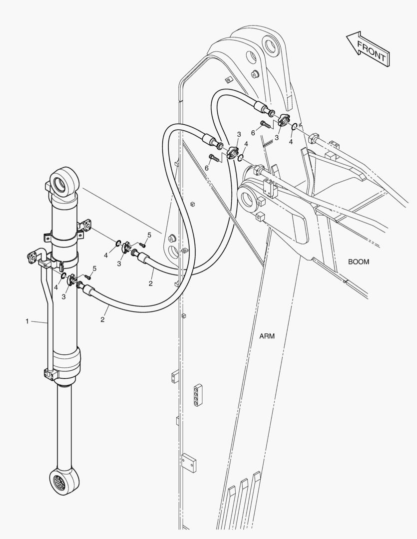 ГИДРОСИСТЕМА РУКОЯТИ - РУКОЯТЬ 3.75 м