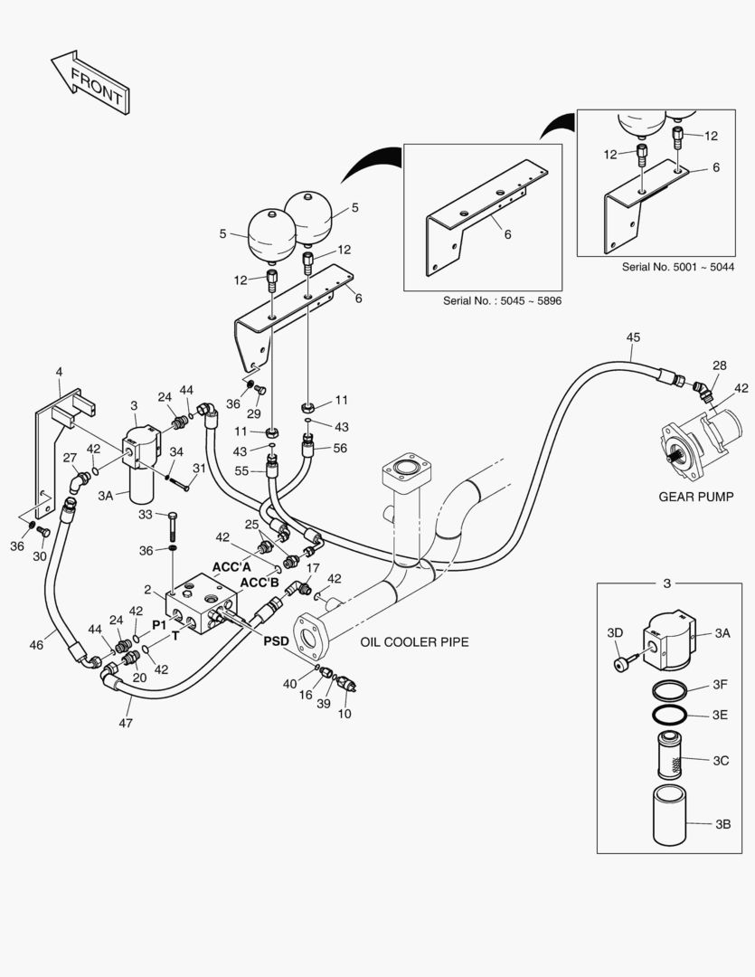 1460 BRAKE PIPING(2) [5001~6452]