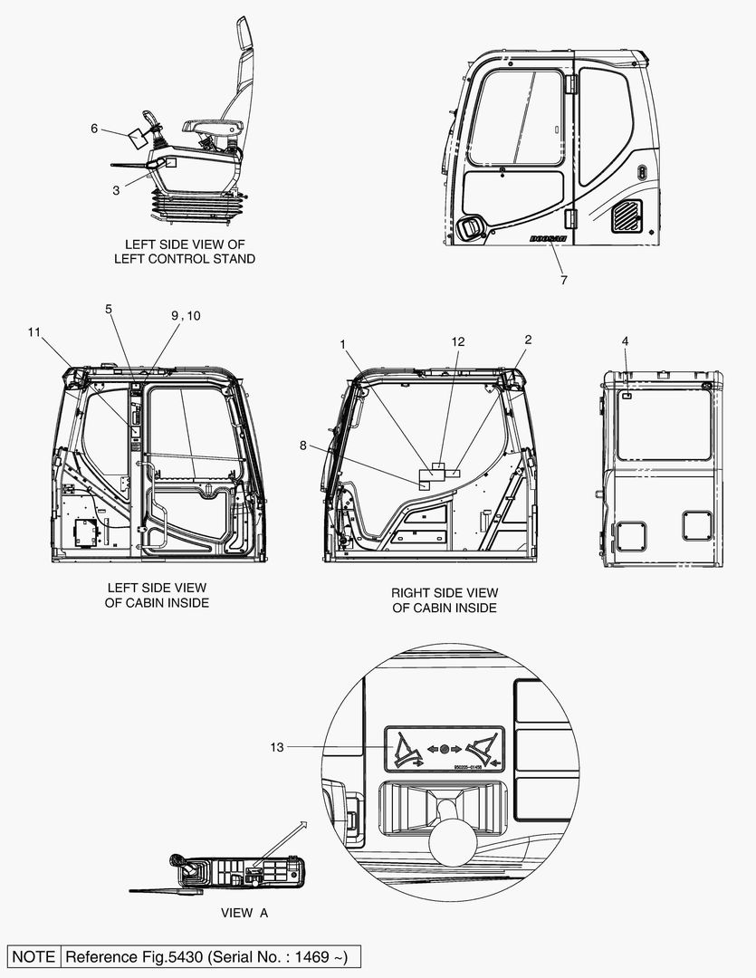5130 NAME PLATE - CABIN(EXPORT) [1001~1468]