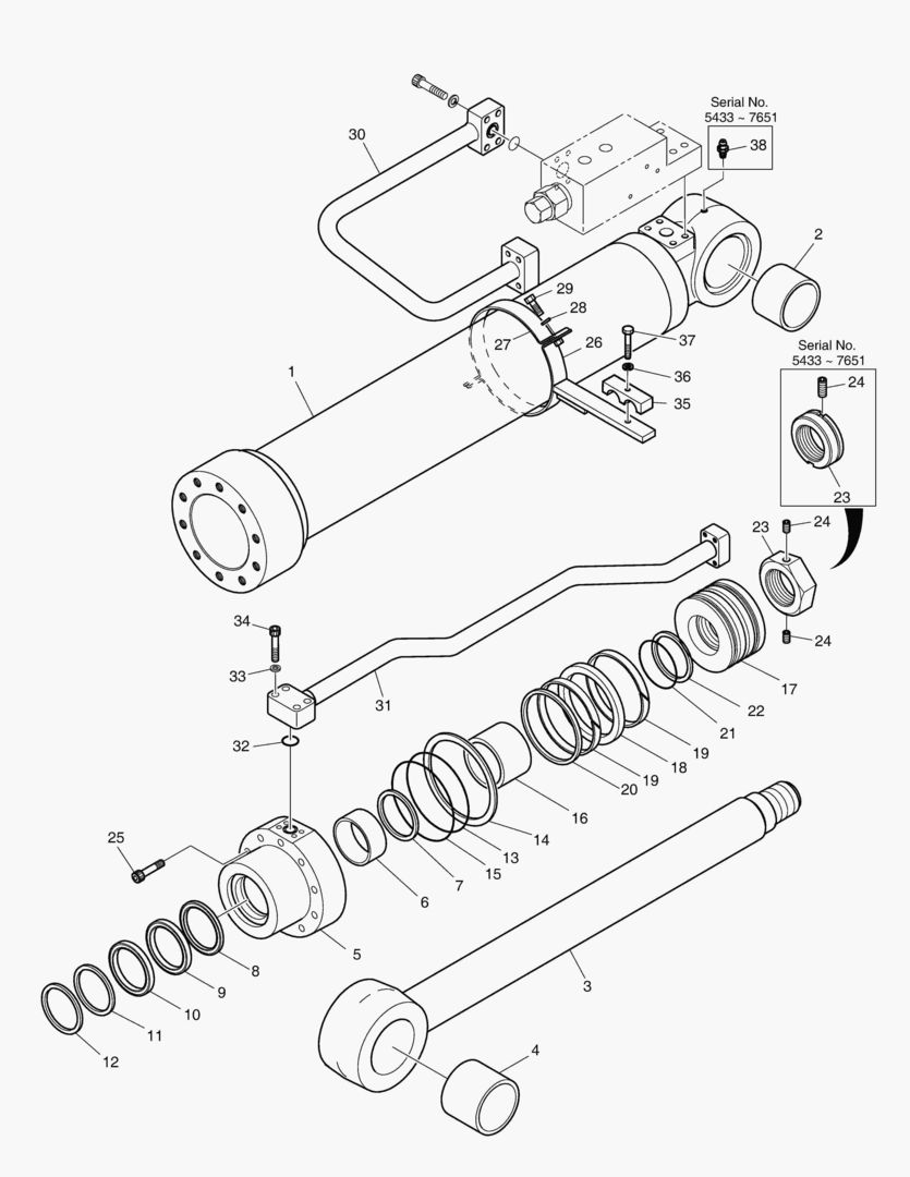 Спецтехника 4333 BOOM CYLINDER - L.H. (LOCK VALVE) ARTI. [5433~7811] - главное фото