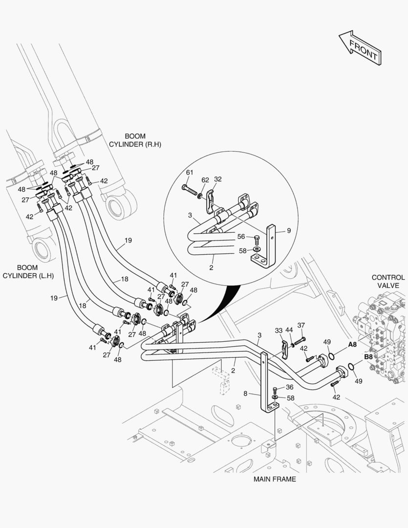 1270 MAIN PIPING(2) - BOOM [1001~1019]