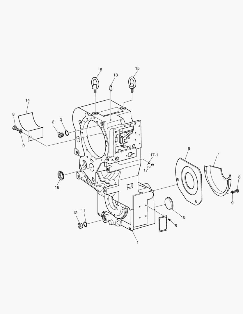 ТРАНСМИССИЯ-КОРПУС ТРАНСМИССИИ-ZF ТРАНСМИССИЯ