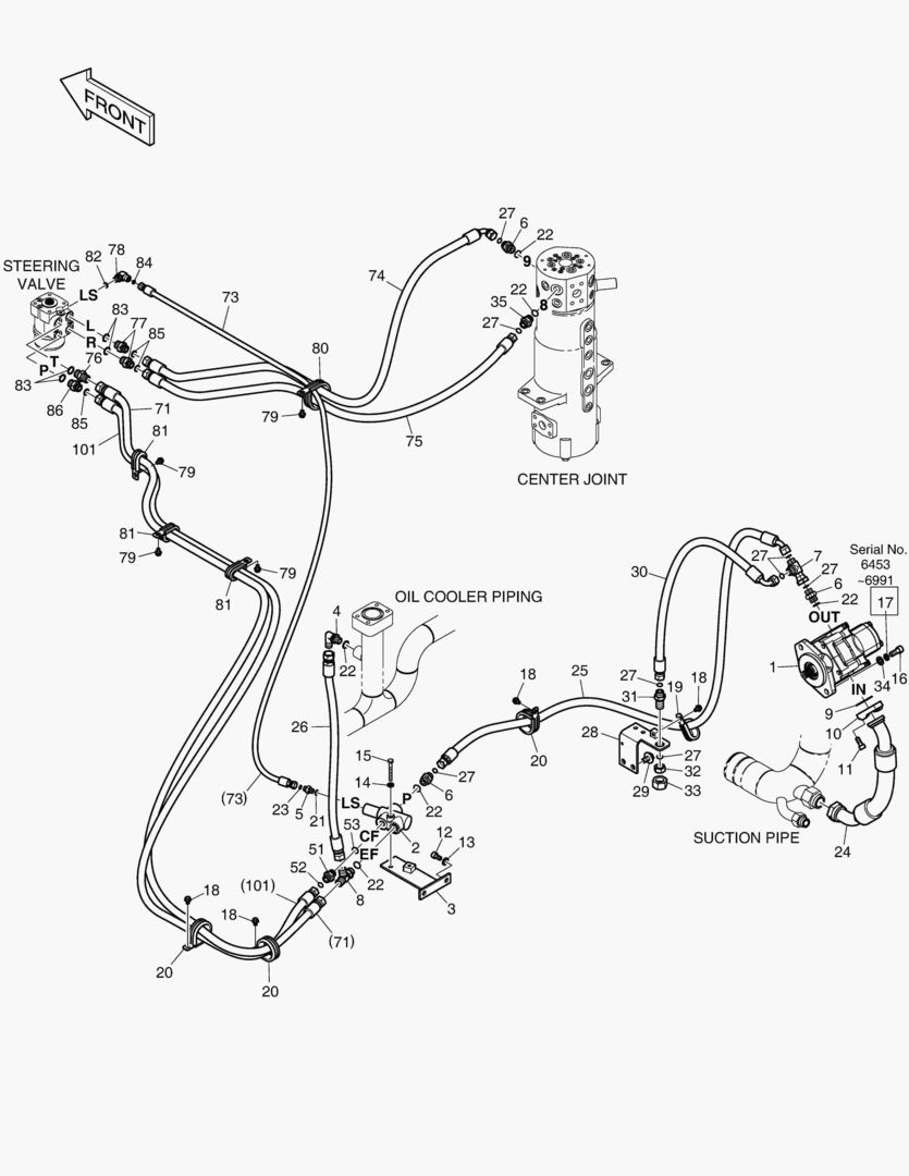 1471 STEERING PIPING [6453~]