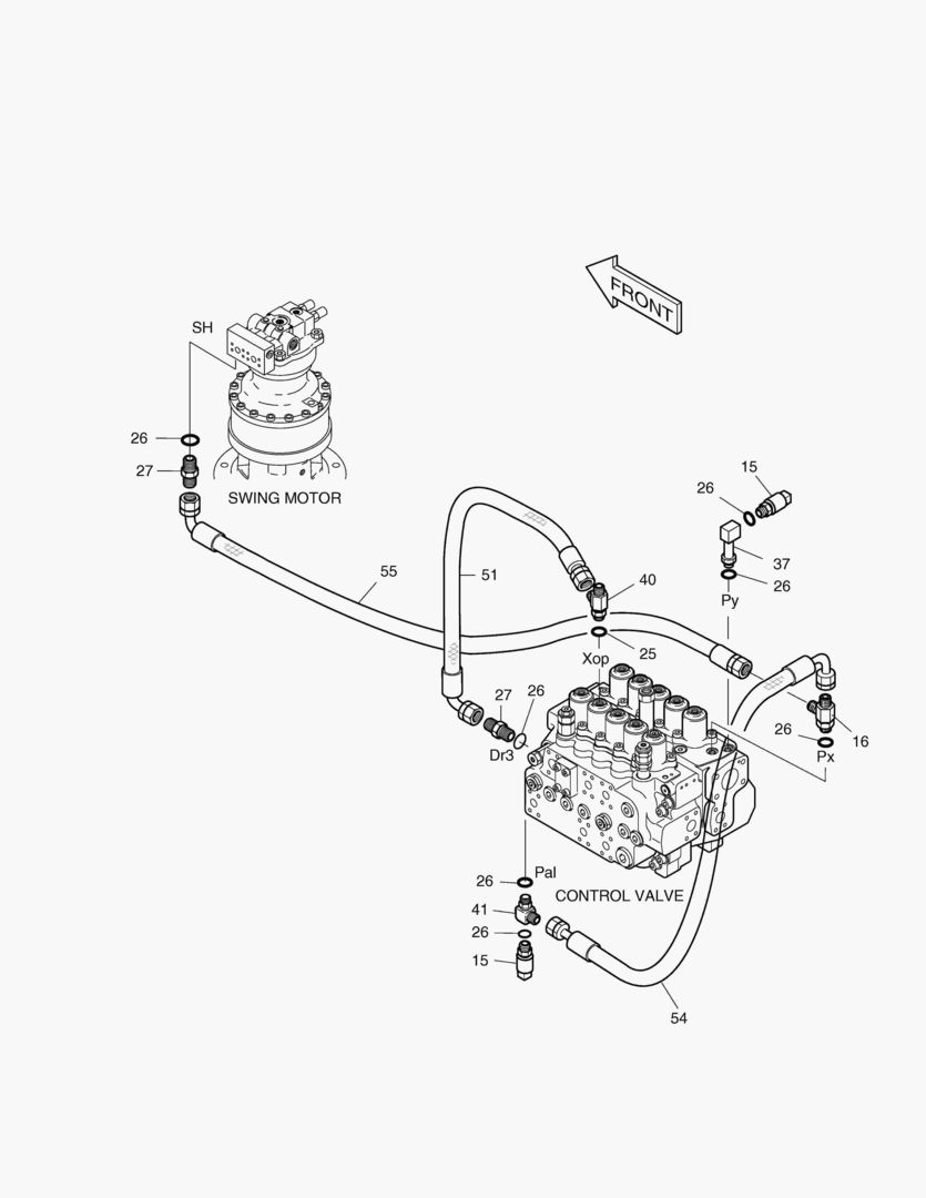 ТРУБОПРОВОД СЕРВОУПРАВЛЕНИЯ(6)