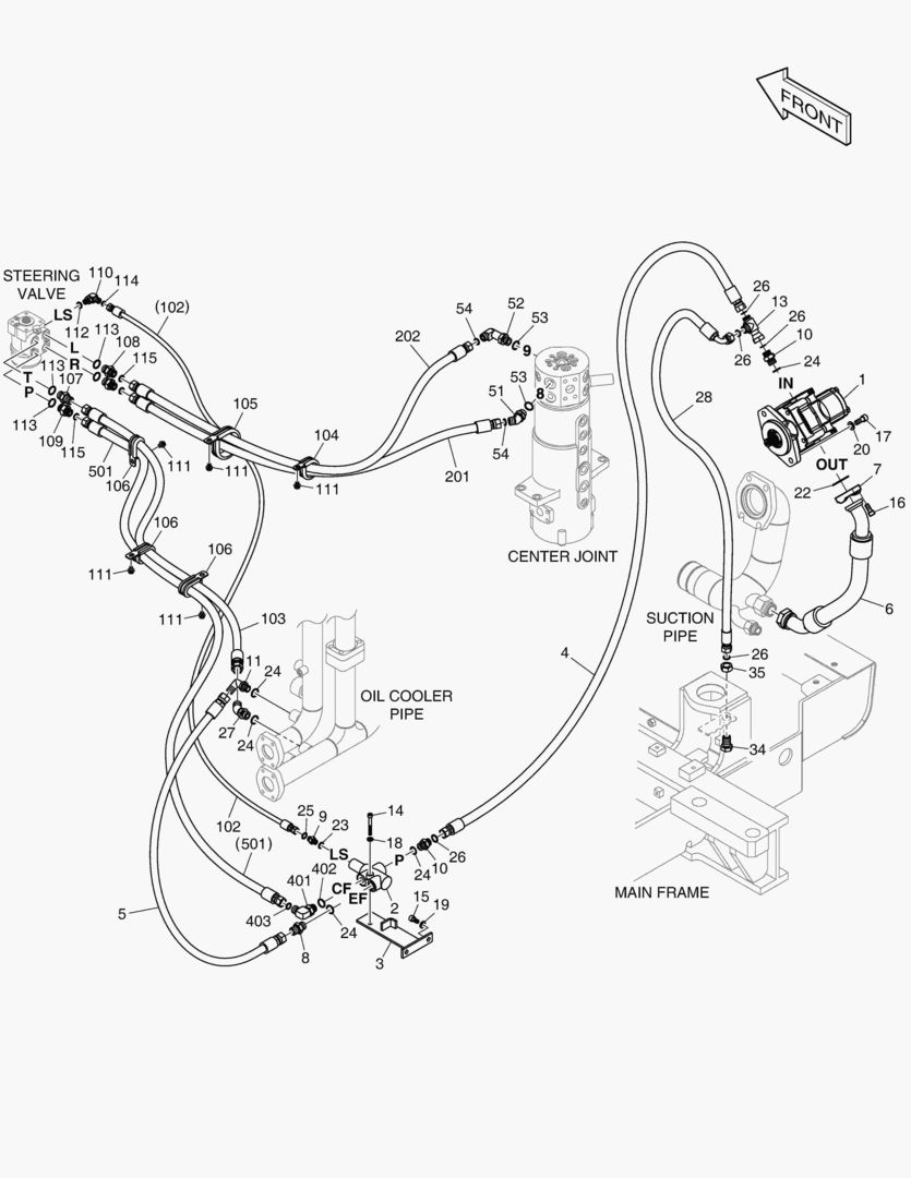 ПАТРУБКИ РУЛЕВОГО УПРАВЛЕНИЯ