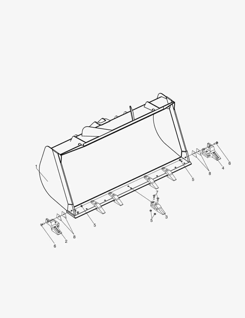 6340 BUCKET ASSY;QC;2.7M