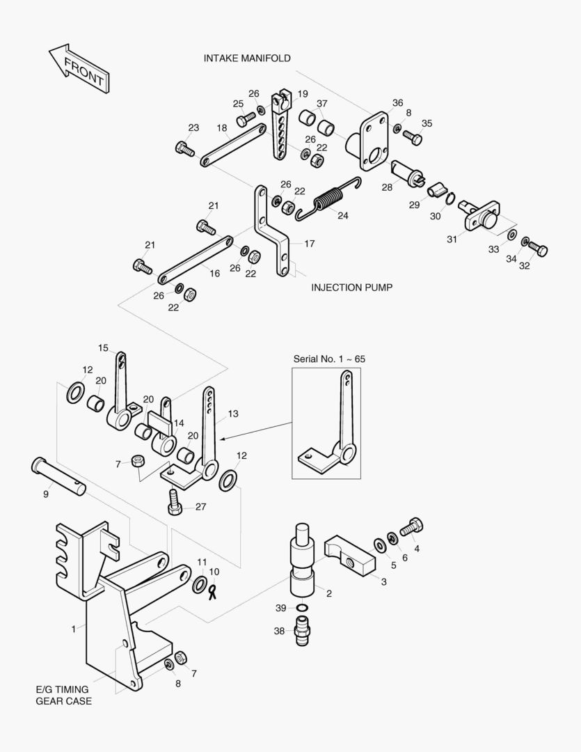 РЫЧАГ В СБОРЕ-ДВИГАТЕЛЬ SUB