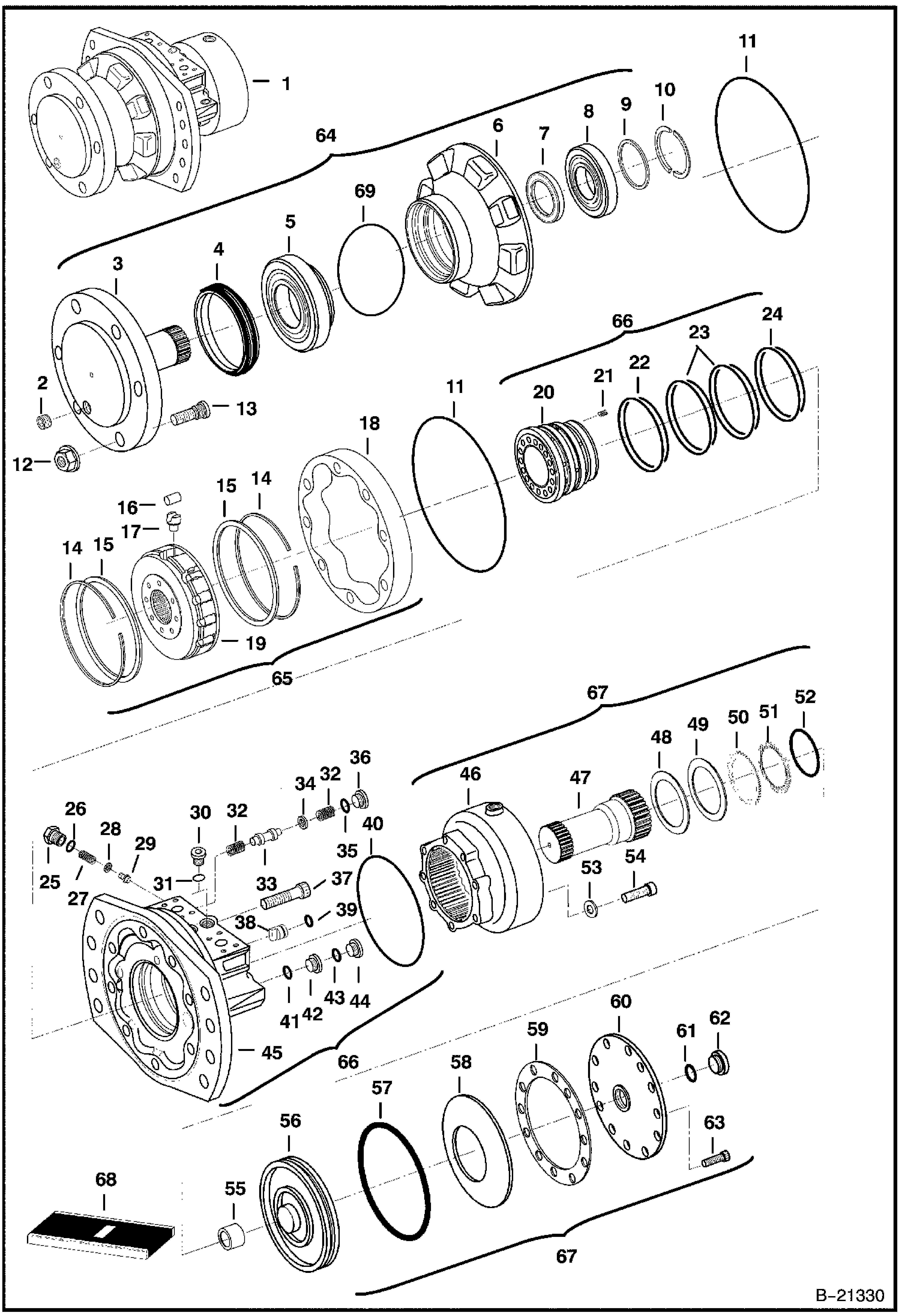 ГИДРОСТАТИЧЕСКИЙ ДВИГАТЕЛЬ И ТОРМОЗ