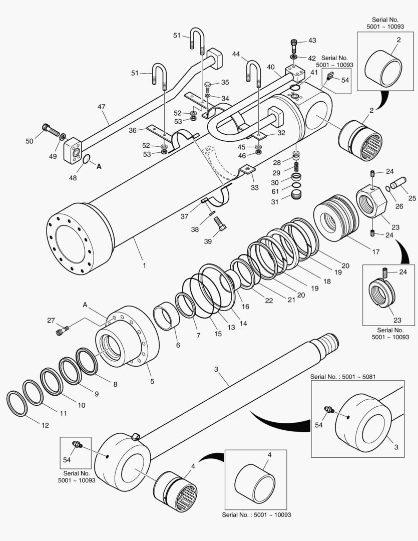4300 ARM CYLINDER - ARM 2.9m [5001~10105]