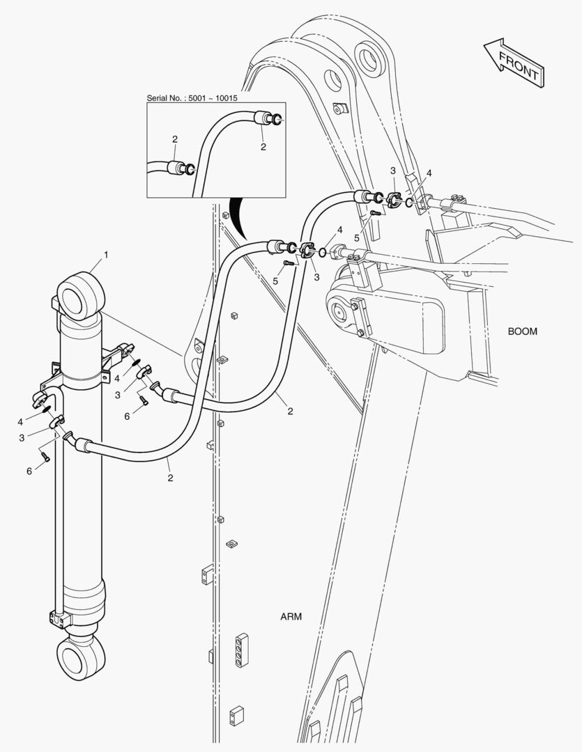 ГИДРОСИСТЕМА РУКОЯТИ - РУКОЯТЬ 3.95 м