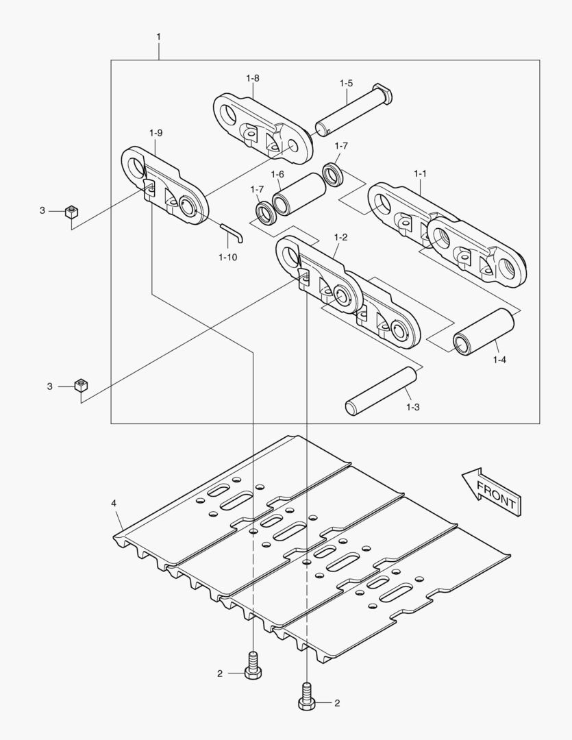 Спецтехника 6160 TRACK SHOE-600G LONG CRAWLER
