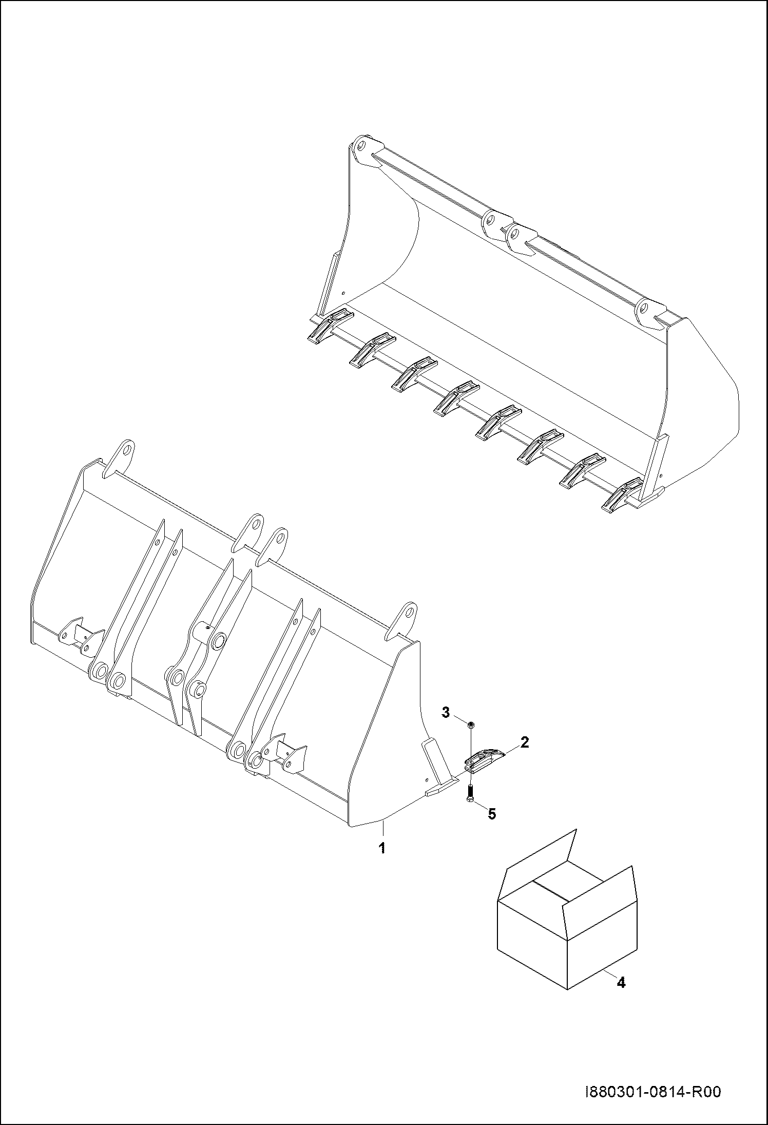 СТАНДАРТНОЕ СОЕДИНЕНИЕ КОВША С ЗУБЬЯМИ