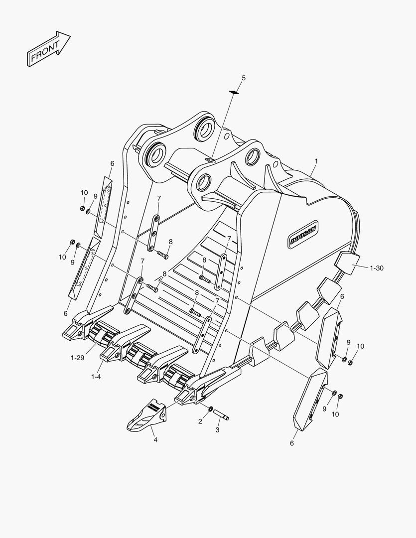 7243 BUCKET ASS`Y - 3.75mВі - X CLASS