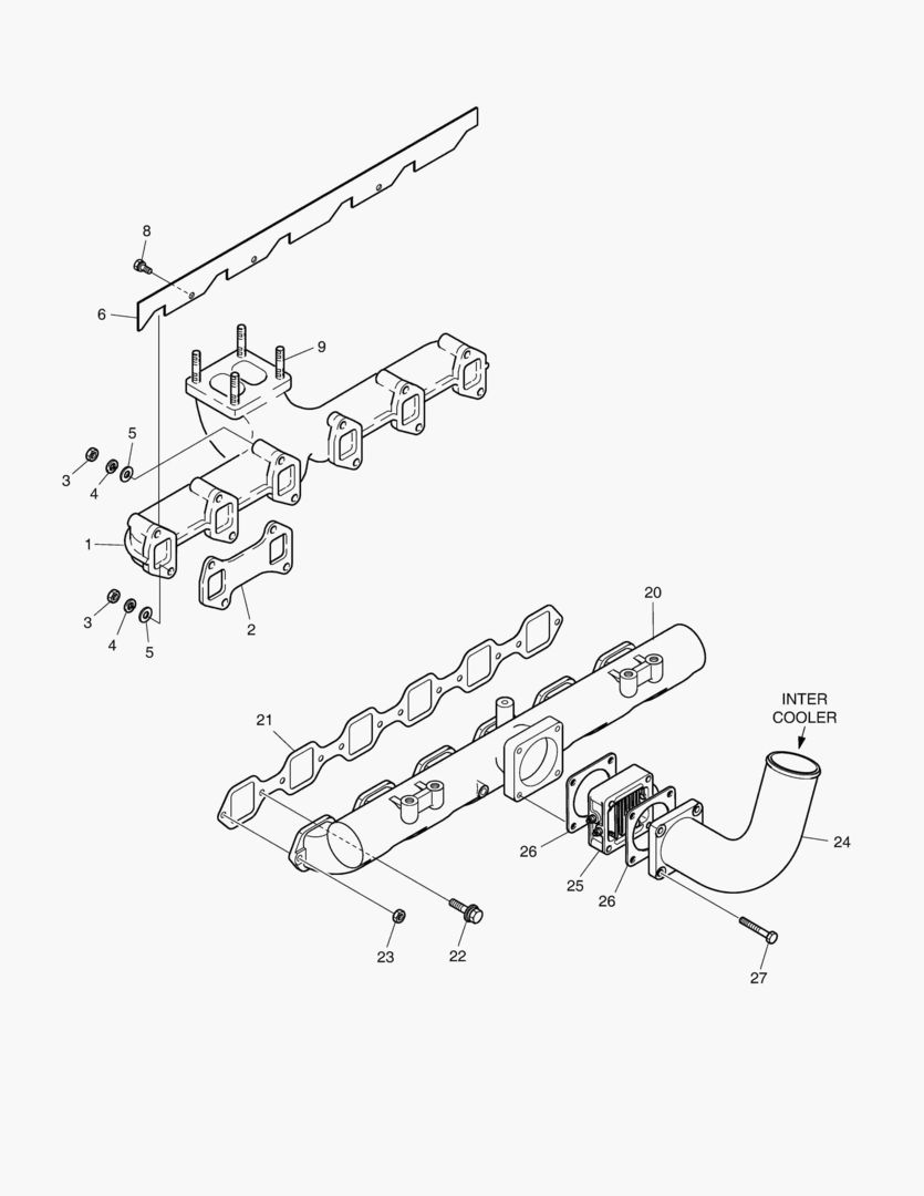 013 INTAKE & EXHAUST MANIFOLD