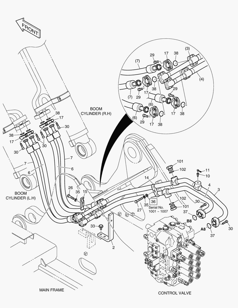 1290 MAIN PIPING(2) - BOOM [1001~1271]