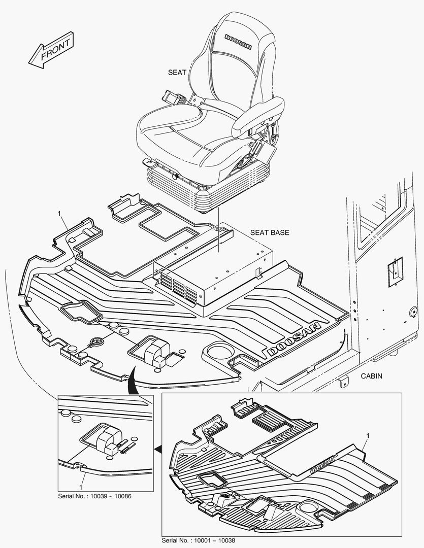 КОВРИК НА ПОЛУ КУЗОВА