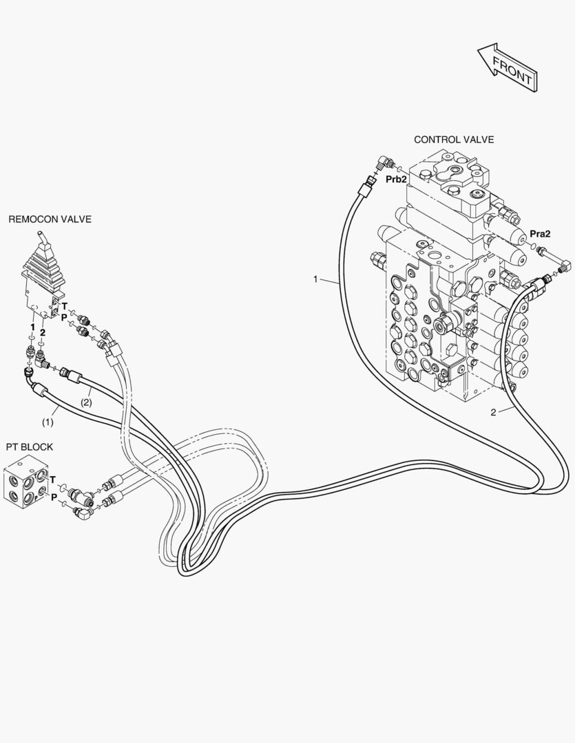 ТРУБОПРОВОД СЕРВОУПРАВЛЕНИЯ - БУЛЬДОЗЕР(ШАРНИРНЫЙ)