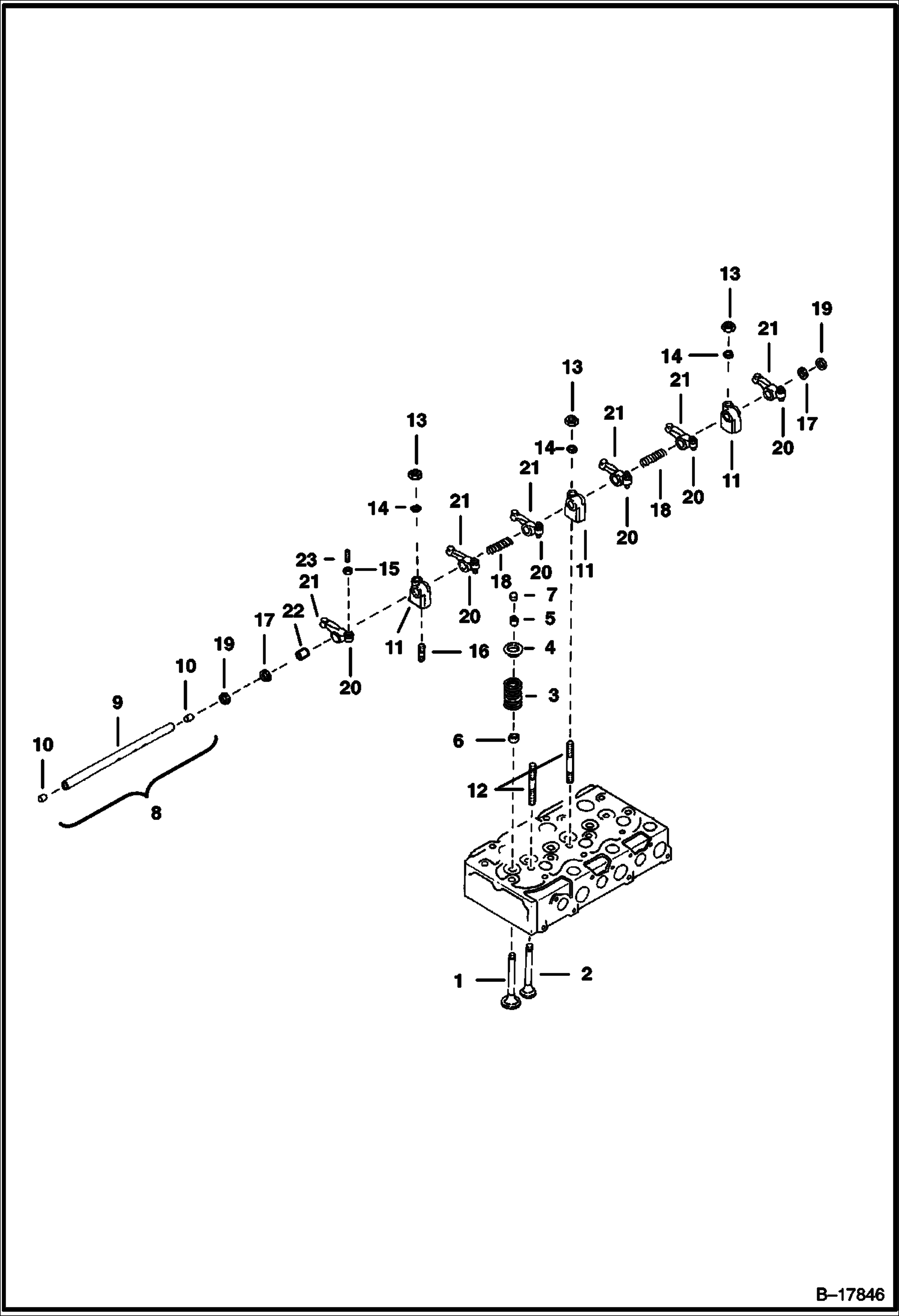 КОРОМЫСЛО КЛАПАНА И КЛАПАНЫ