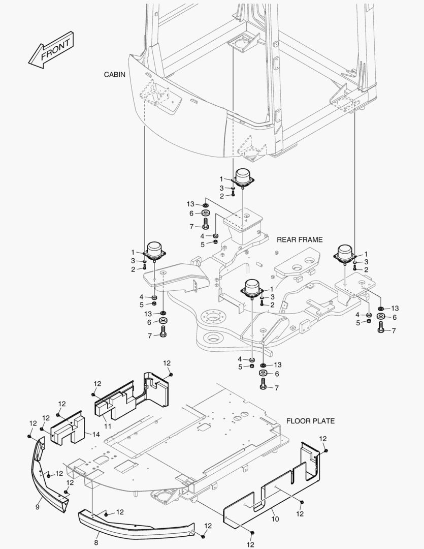 УСТАНОВКА КАБИНЫ