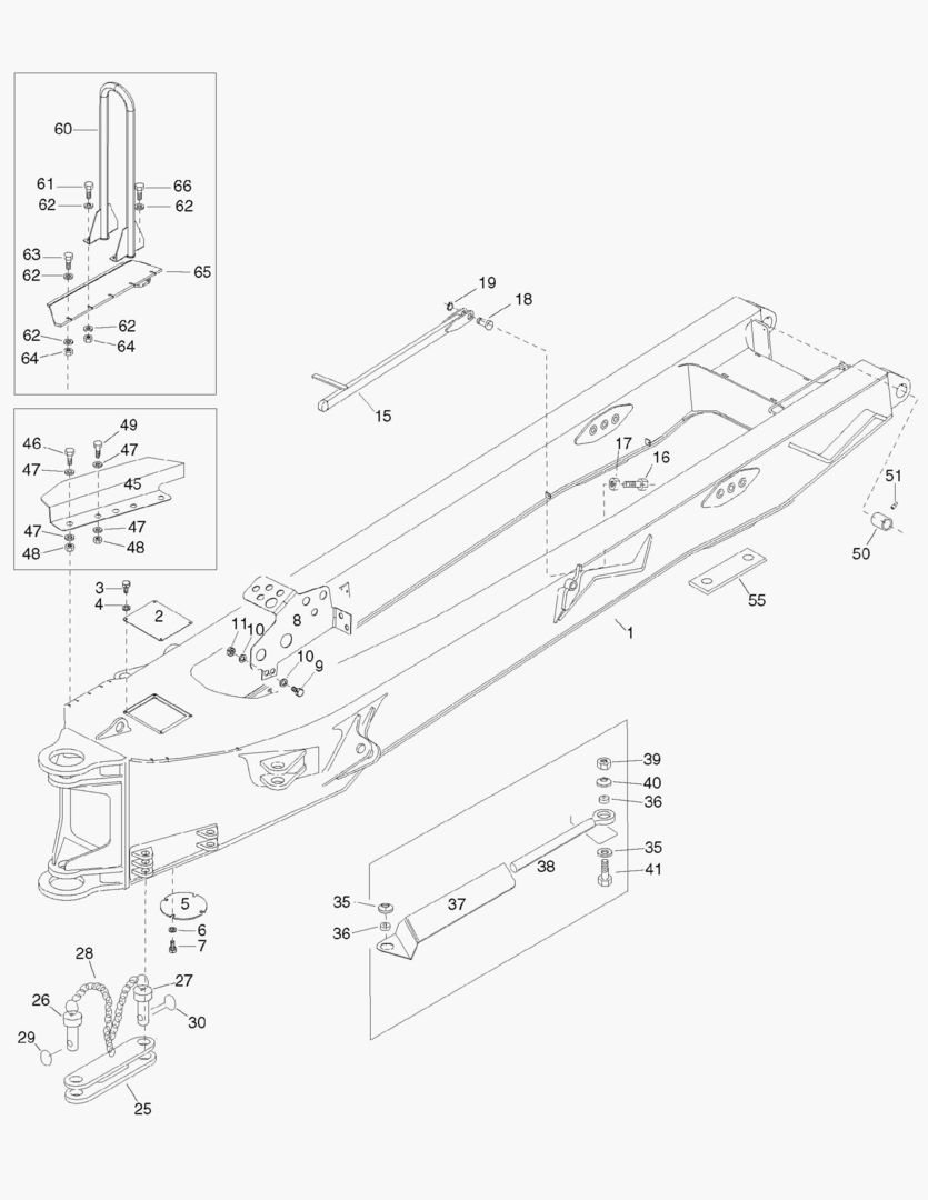 Схема G081-3 REAR FRAME