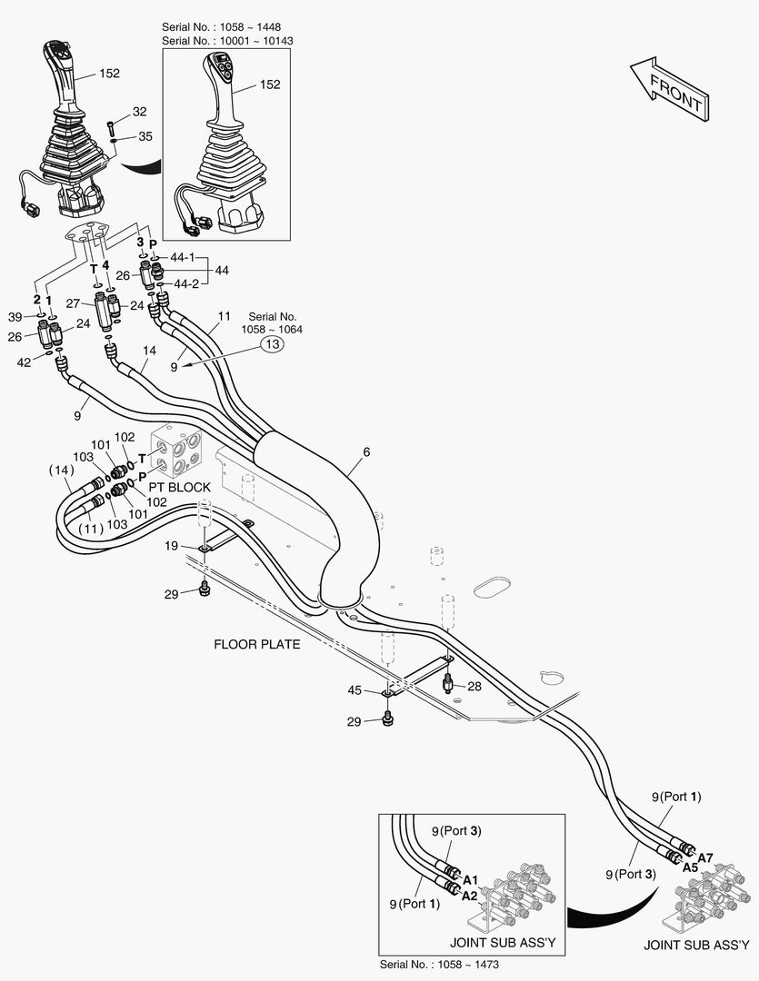 Схема ТРУБОПРОВОД СЕРВОУПРАВЛЕНИЯ(6)