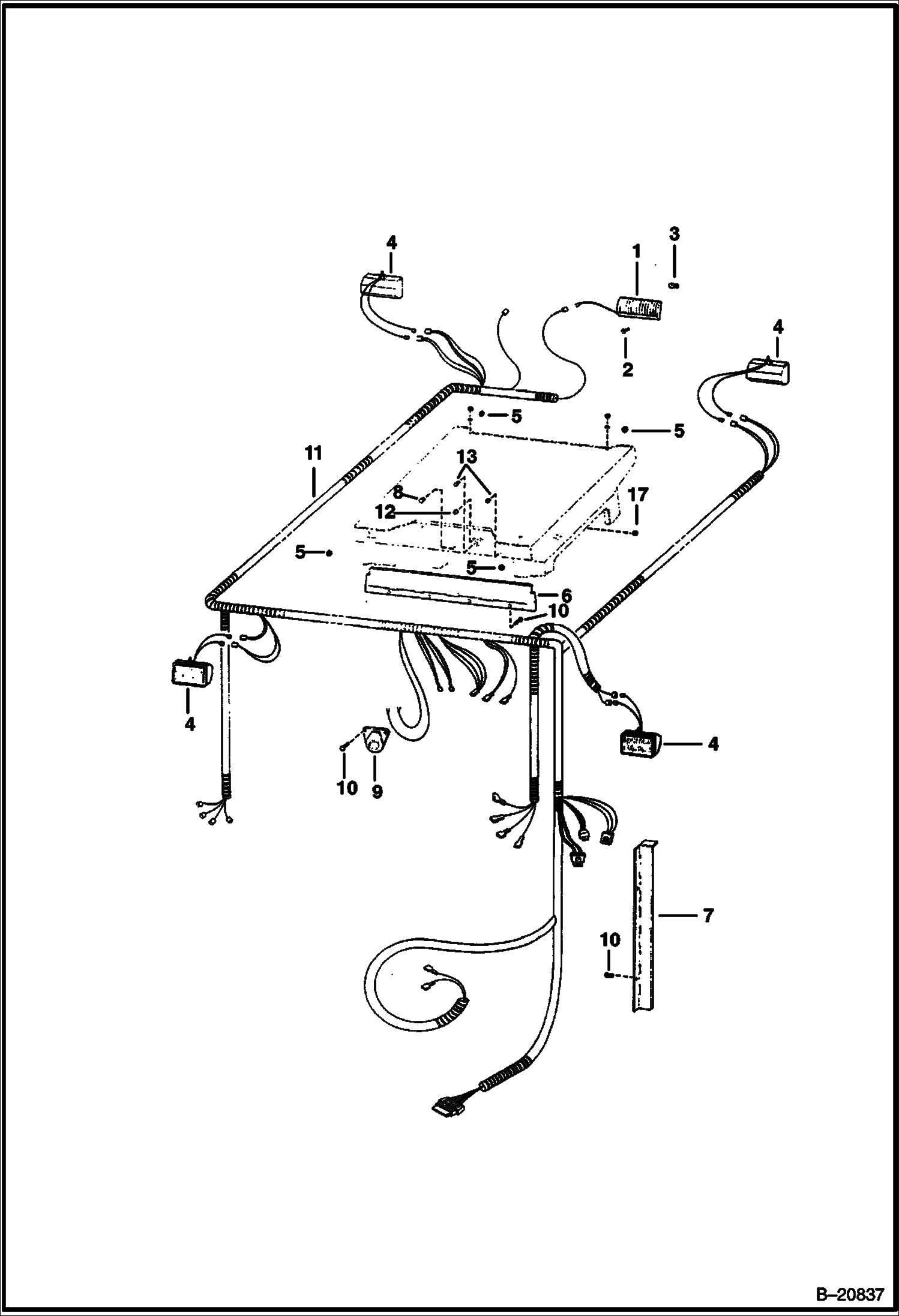 ЭЛЕКТРОПРОВОДКА СИСТЕМЫ ЗАЩИТЫ ПРИ ОПРОКИДЫВАНИИ