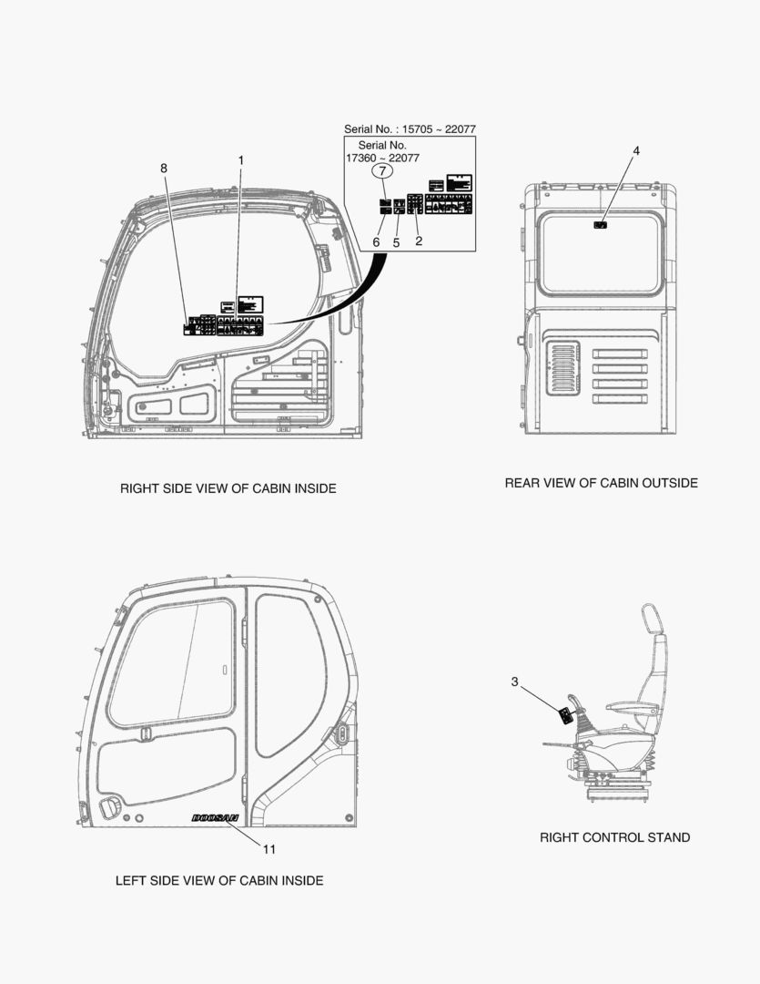5121 NAME PLATE - CABIN(EXPORT) [15705~]