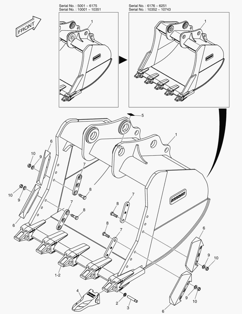 7670 BUCKET ASSВґY - 1.92mВі - S CLASS