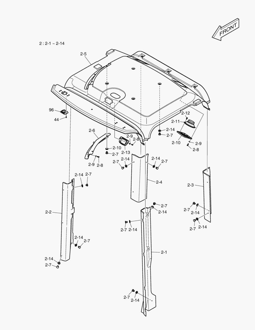 КАБИНА(2) - ВНУТРЕННИЕ ЛИСТЫ