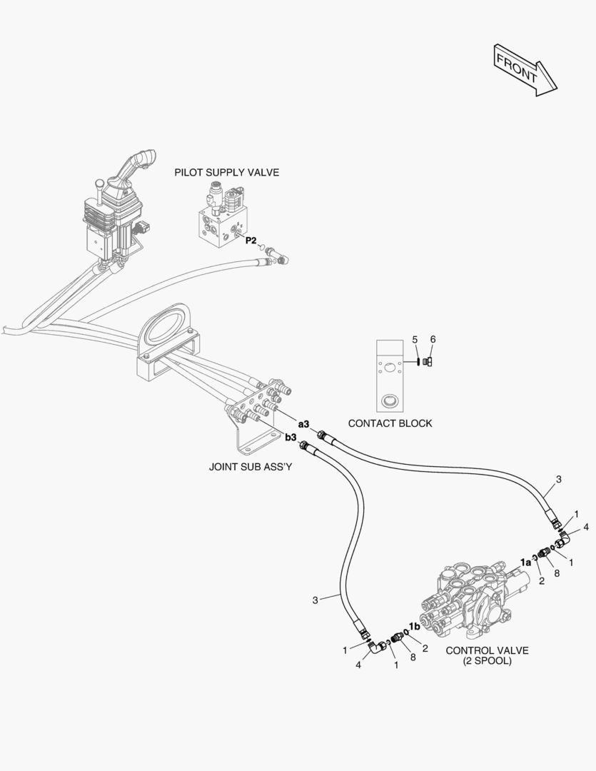 ТРУБОПРОВОД СЕРВОУПРАВЛЕНИЯ - 2 КАТУШКИ