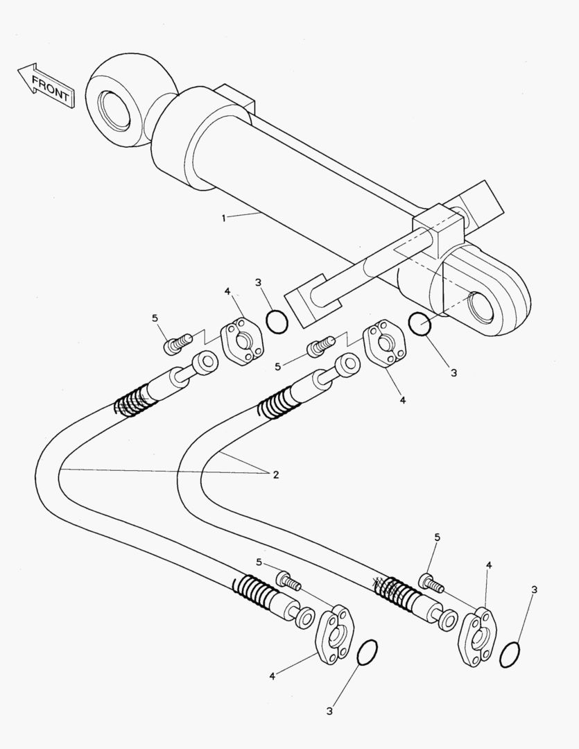 ПЕРЕДНИЙ ТРУБОПРОВОД(2)-4.1 м РУКОЯТЬ