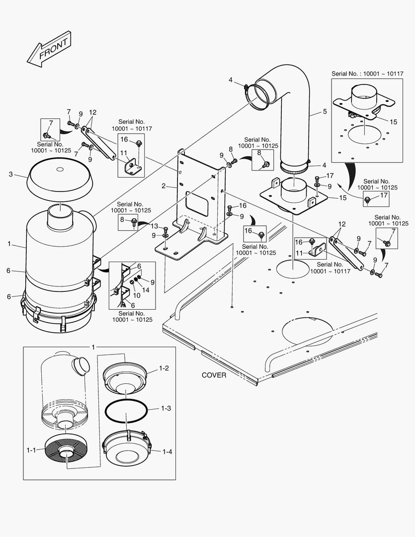 5610 AIR CLEANER ASS`Y - OIL WASHED [10001~10136]