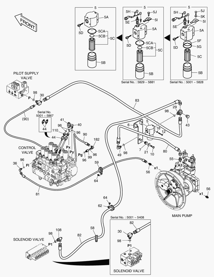 Схема ТРУБОПРОВОД СЕРВОУПРАВЛЕНИЯ(4)
